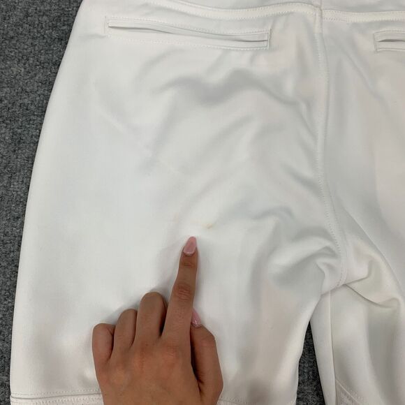 Under Armour Cropped Softball Pants Womens S Small White Fitted HeatGear - Picture 7 of 14